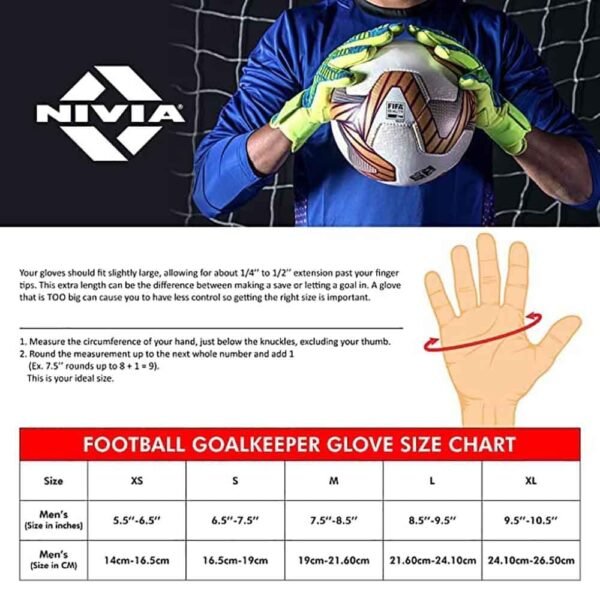 NIVIA ASHTANG Goalkeeping Gloves - Image 3