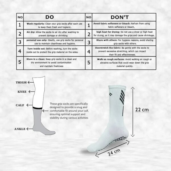 Mizaki Anti-Slip Football Socks - Image 6