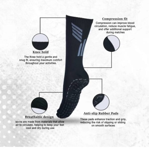 Mizaki Anti-Slip Football Socks - Image 2